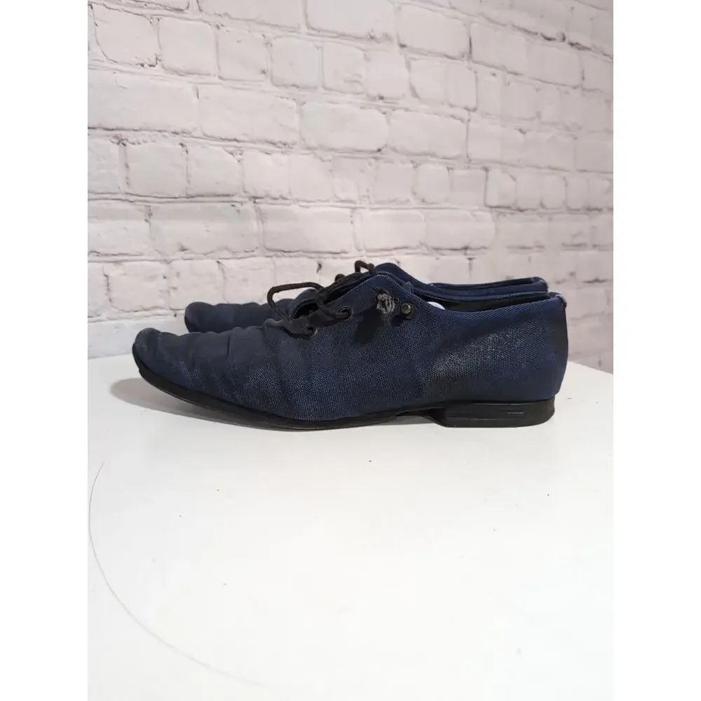 Alexander Fielden The Philosopher Handmade Denim Leather Avant Garde Shoe Sz 41